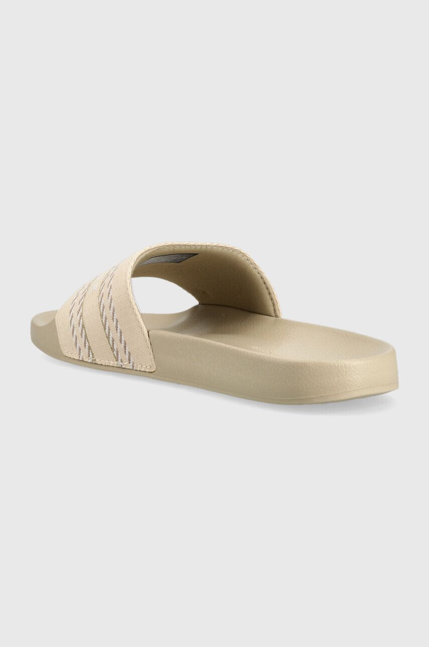 Tommy Hilfiger Natikači TOMMY WEBBING SLIDE ženski bež barva FW0FW07153 - Pepit.si