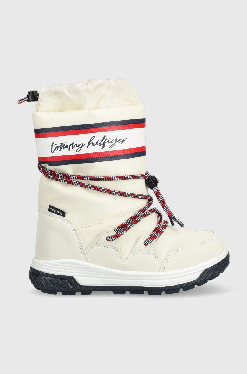 Tommy Hilfiger Otroške snežke bela barva - Pepit.si