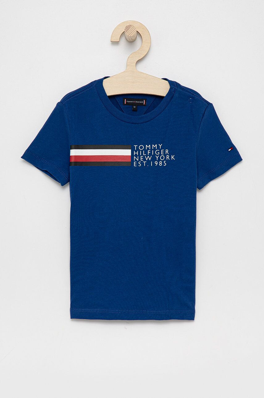 Tommy Hilfiger Otroški bombažen t-shirt - Pepit.si