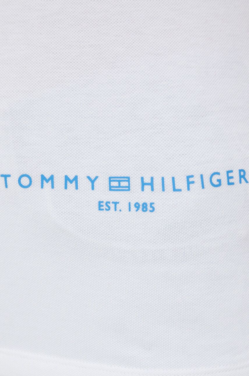 Tommy Hilfiger Polo ženski bela barva - Pepit.si