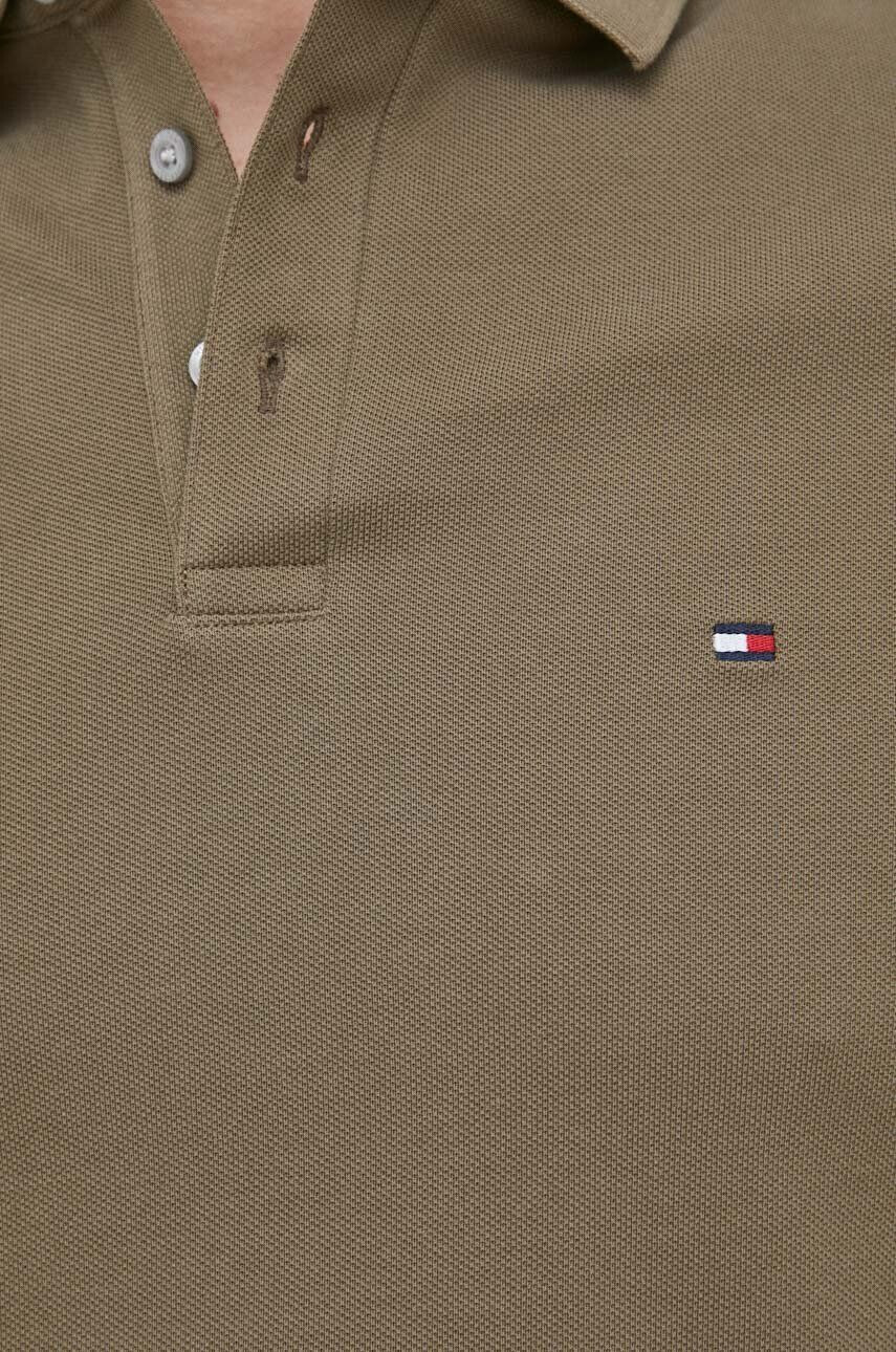 Tommy Hilfiger Polo ženski zelena barva - Pepit.si