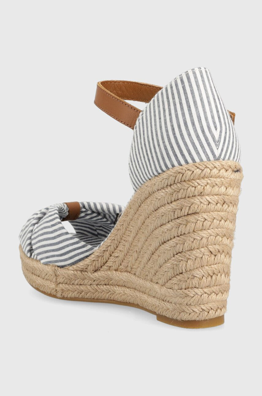 Tommy Hilfiger Sandali BASIC SEERSUCKER HIGH WEDGE ženski FW0FW07160 - Pepit.si