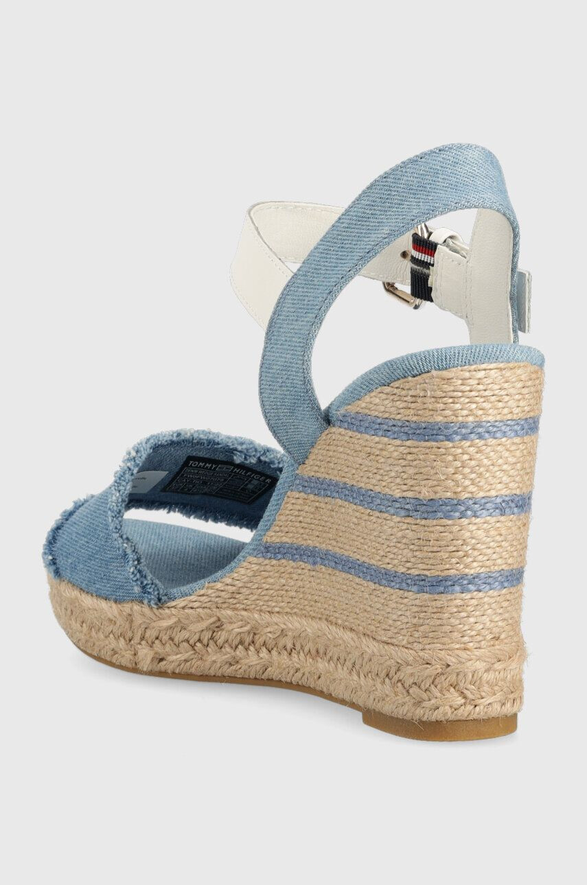 Tommy Hilfiger Sandali DENIM WEDGE SANDAL ženski FW0FW07079 - Pepit.si