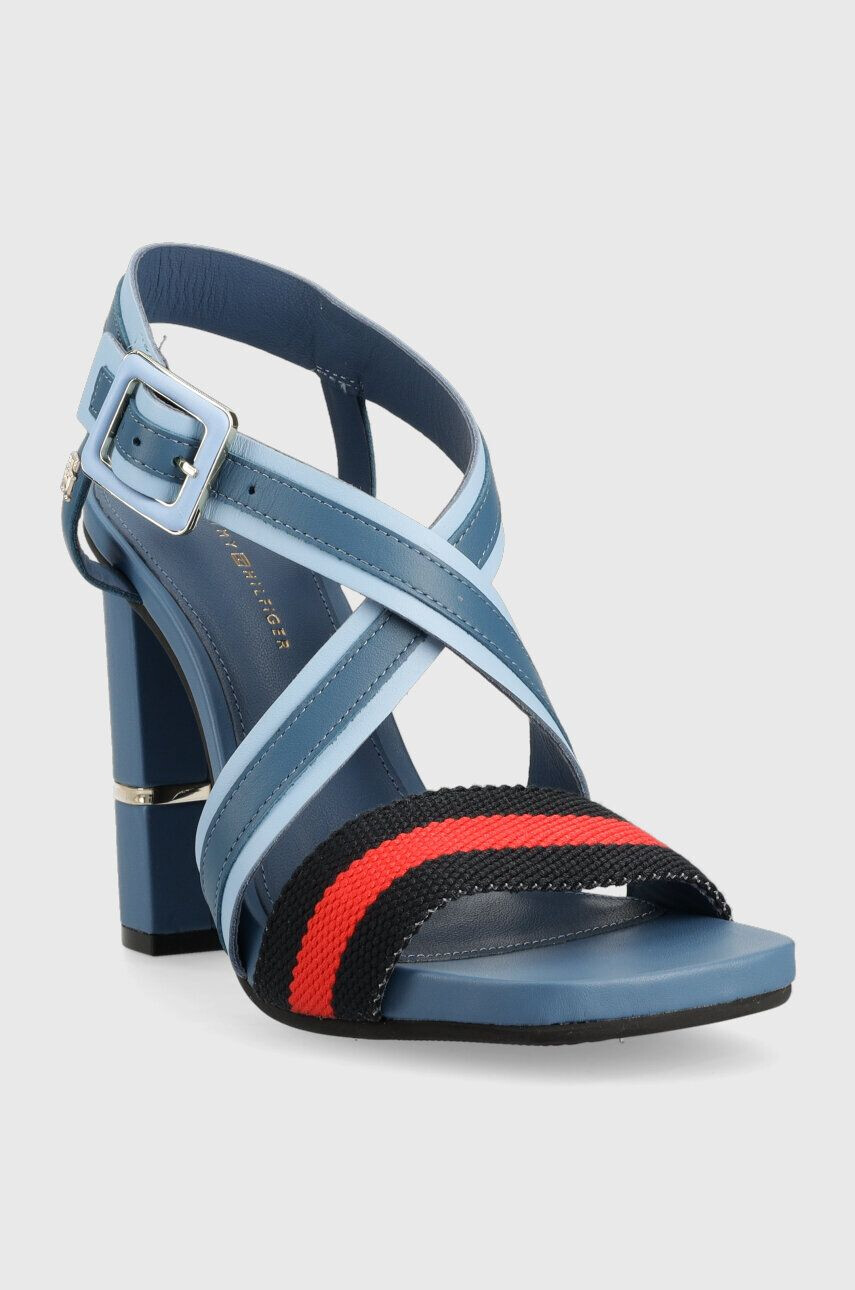 Tommy Hilfiger Sandali HARDWARE BLOCK HIGH HEEL COMBO - Pepit.si