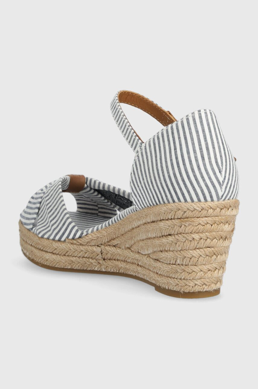 Tommy Hilfiger Sandali HIGH WEDGE SEERSUCKER ženski FW0FW07158 - Pepit.si