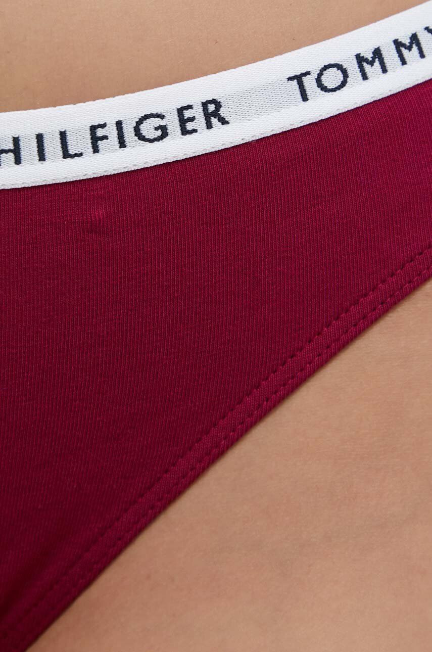 Tommy Hilfiger Spodnjice 3-pack bordo barva - Pepit.si