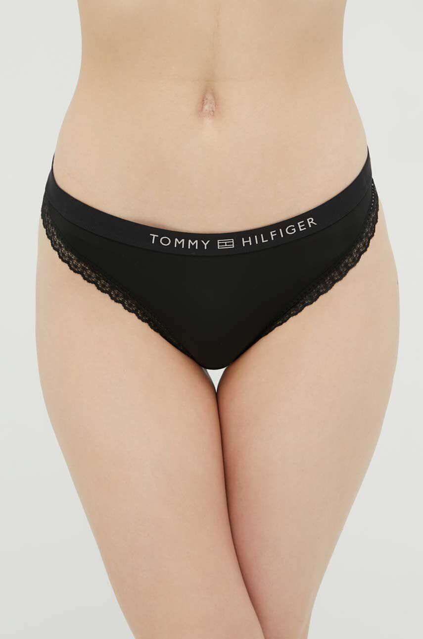 Tommy Hilfiger Spodnjice črna barva - Pepit.si