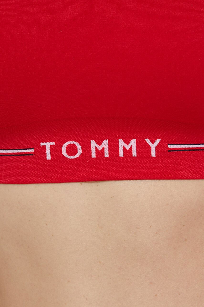 Tommy Hilfiger Športni modrček rdeča barva - Pepit.si