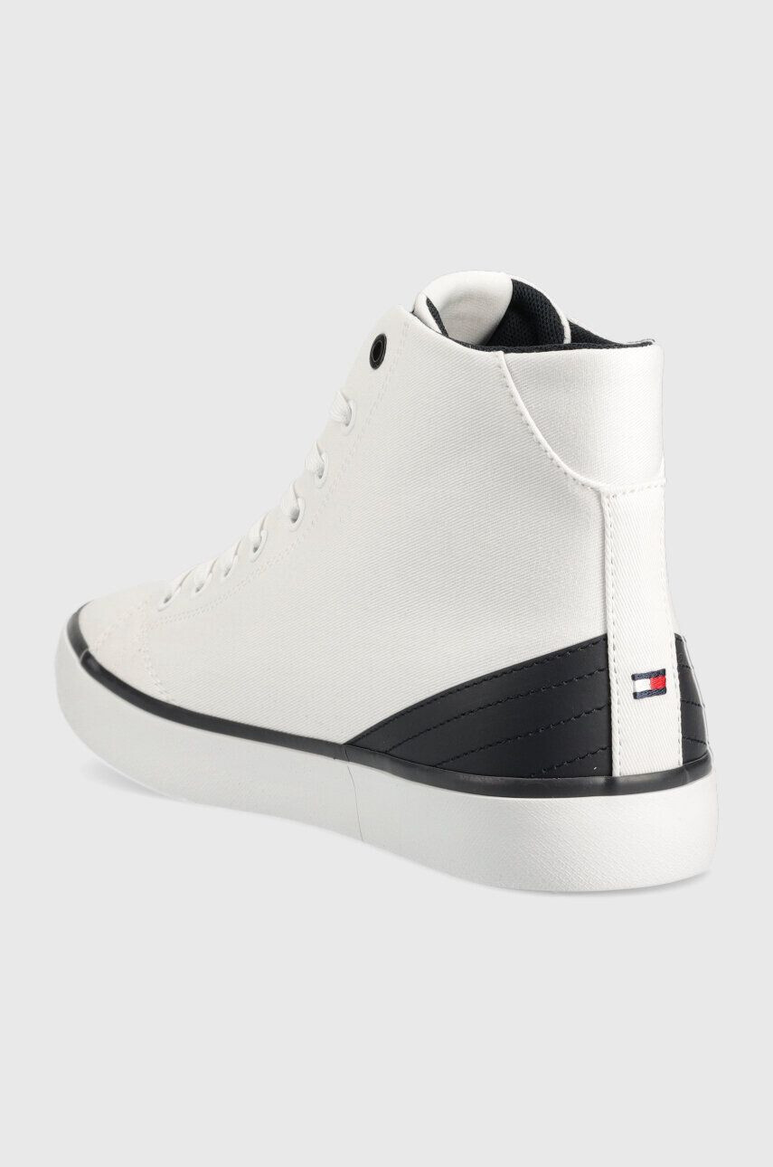 Tommy Hilfiger Superge TH HI VULC CORE CANVAS moške bela barva - Pepit.si