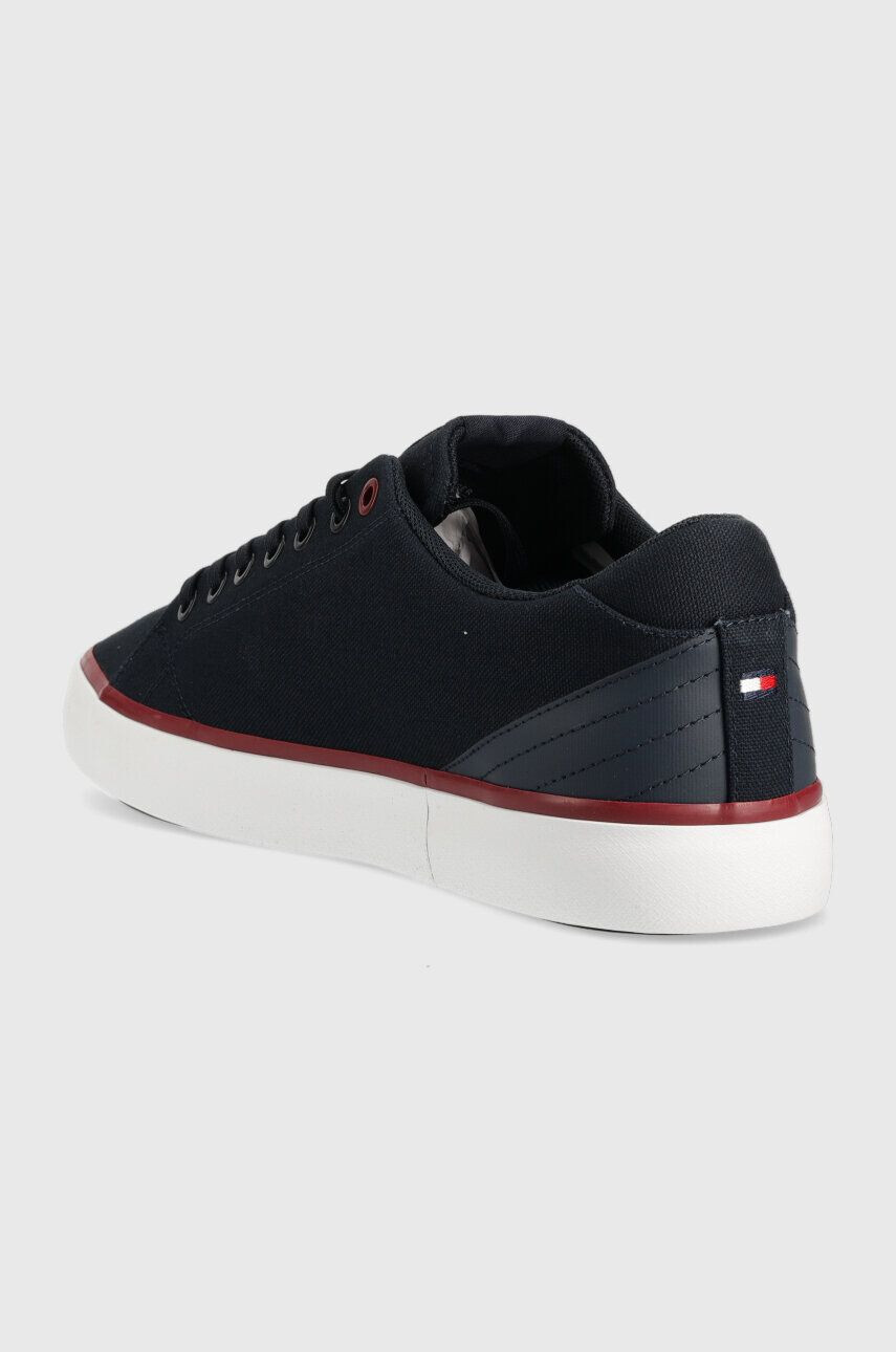 Tommy Hilfiger Superge TH HI VULC CORE LOW CANVAS bela barva FM0FM04737 - Pepit.si