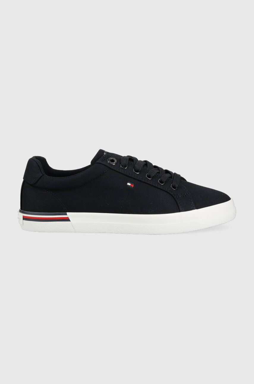 Tommy Hilfiger Teniske ESSENTIAL STRIPES SNEAKER ženske mornarsko modra barva FW0FW06954 - Pepit.si