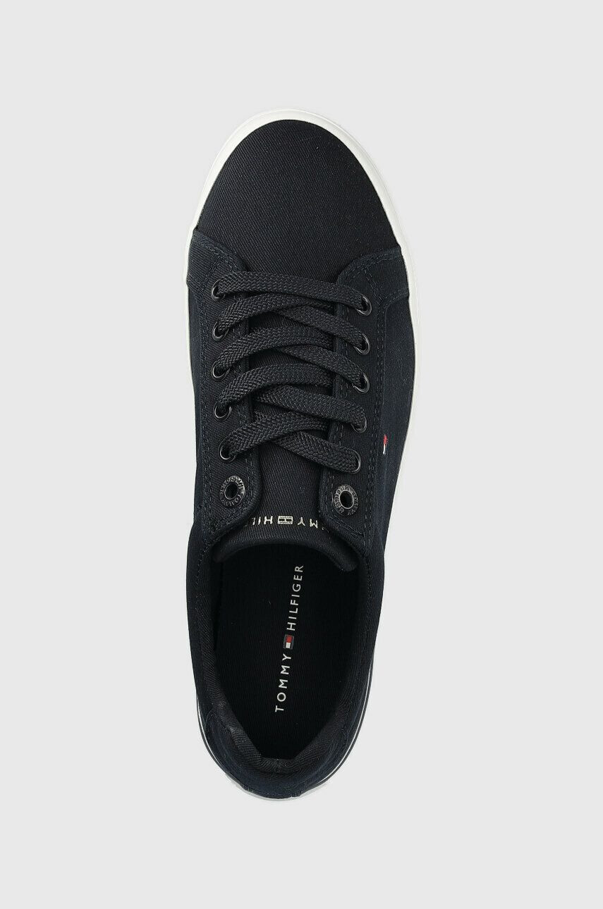 Tommy Hilfiger Teniske ESSENTIAL STRIPES SNEAKER ženske mornarsko modra barva FW0FW06954 - Pepit.si