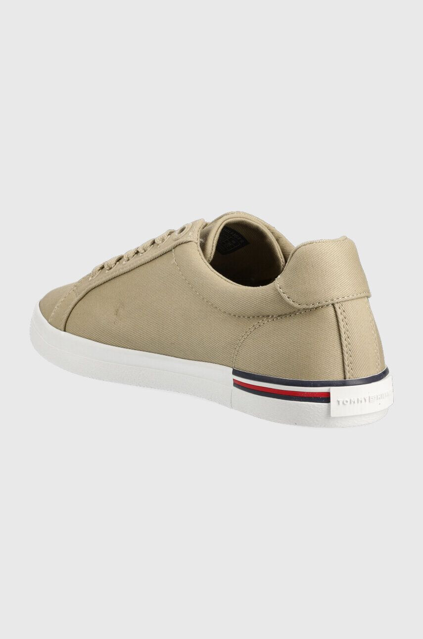 Tommy Hilfiger Teniske ESSENTIAL STRIPES SNEAKER ženske bež barva FW0FW06954 - Pepit.si