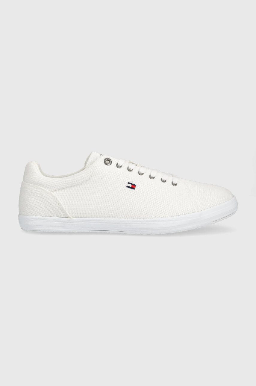 Tommy Hilfiger Teniske Iconic Vulc Mesh Logo bela barva - Pepit.si