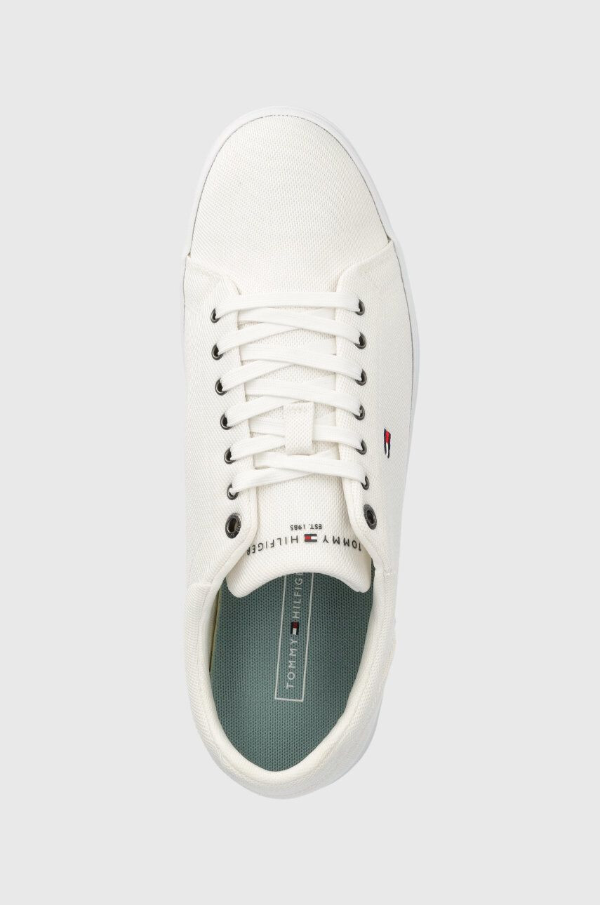 Tommy Hilfiger Teniske Iconic Vulc Mesh Logo bela barva - Pepit.si