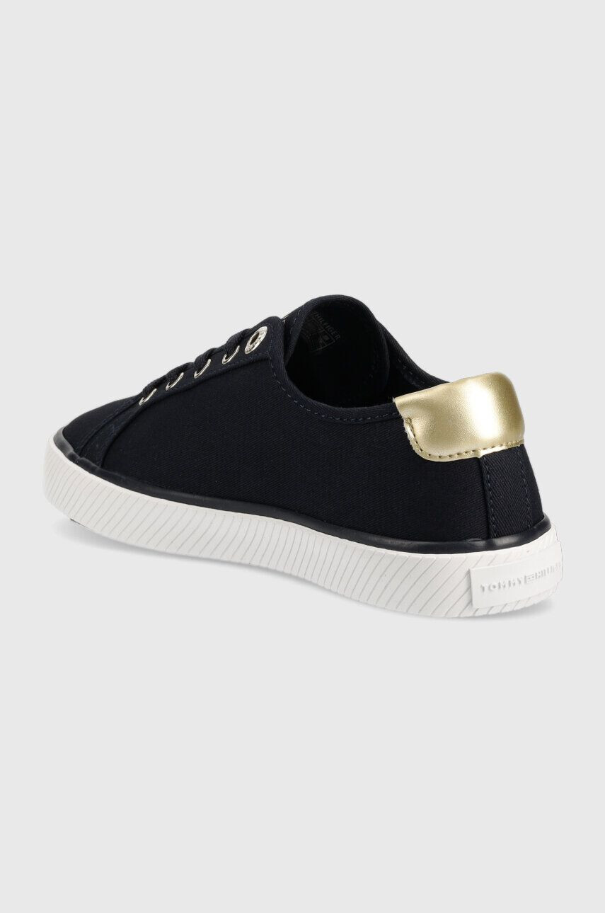 Tommy Hilfiger Teniske LACE UP VULC SNEAKER ženske mornarsko modra barva FW0FW06957 - Pepit.si