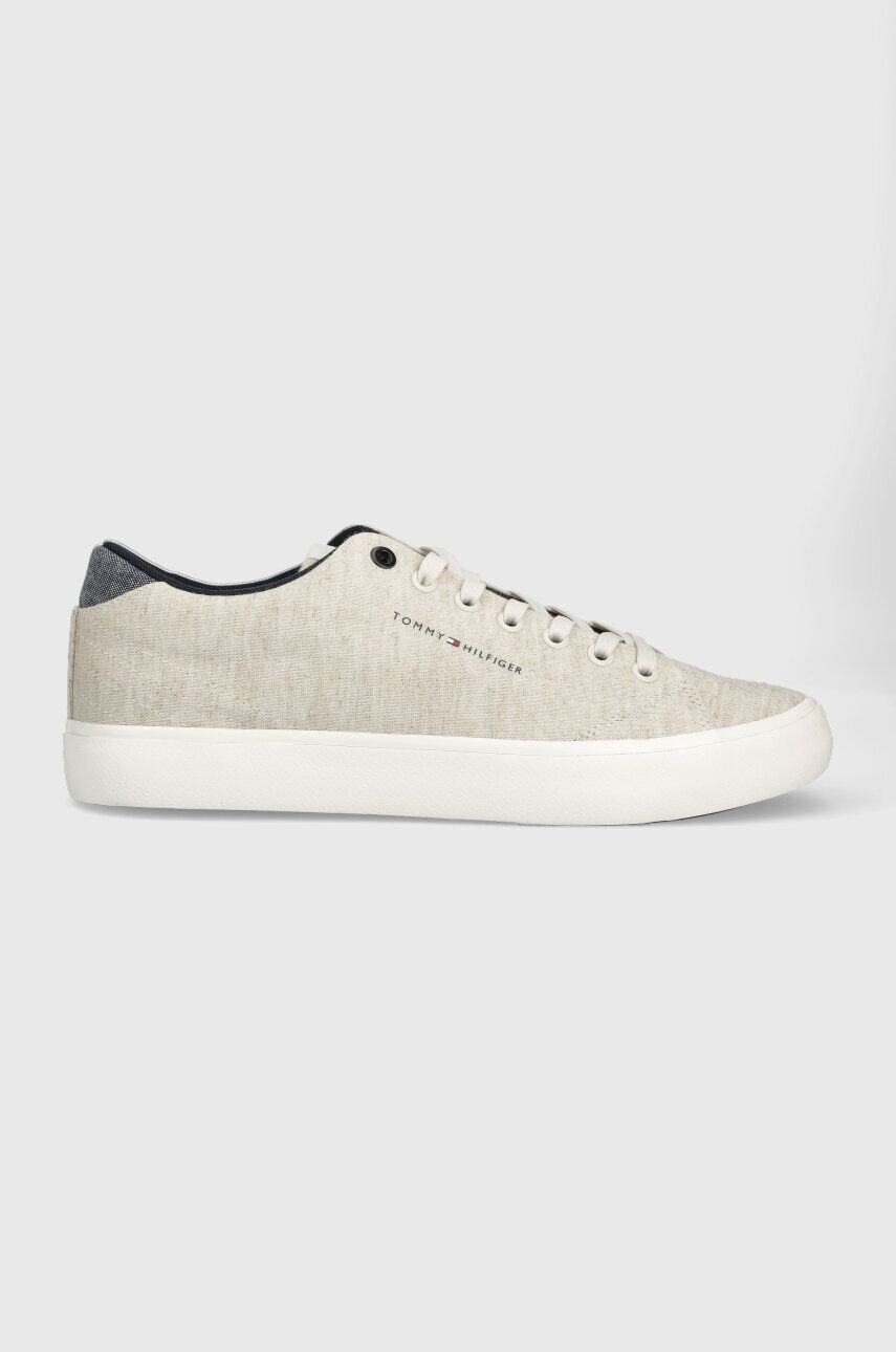 Tommy Hilfiger Teniske TH HI VULC CORE LOW CHAMBRAY bela barva FM0FM04738 - Pepit.si