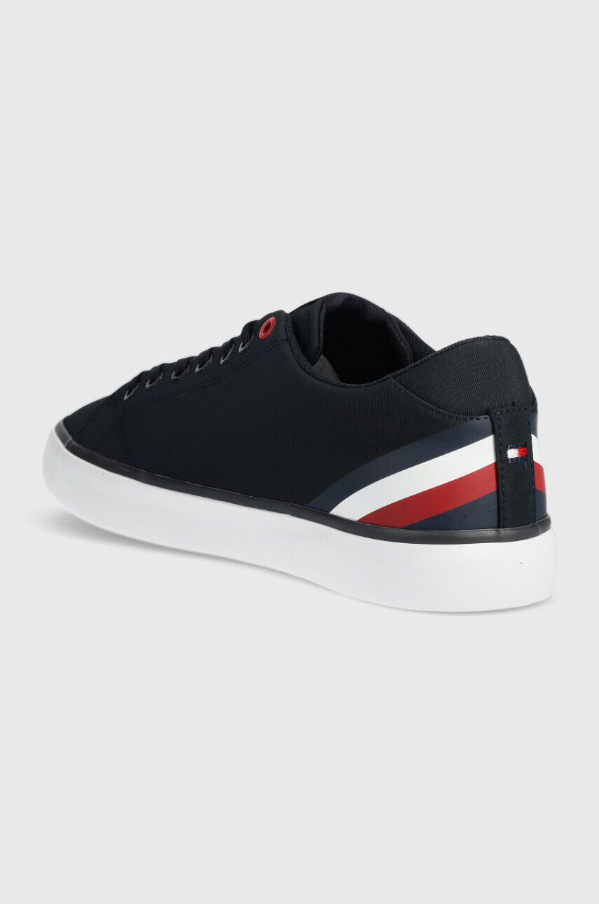 Tommy Hilfiger Teniske TH HI VULC CORE LOW STRIPES mornarsko modra barva FM0FM04735 - Pepit.si