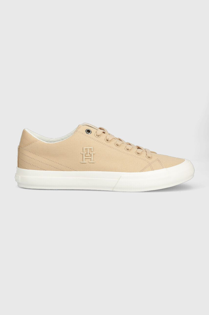 Tommy Hilfiger Teniske TH HI VULC STREET LOW moške mornarsko modra barva FM0FM04688 - Pepit.si