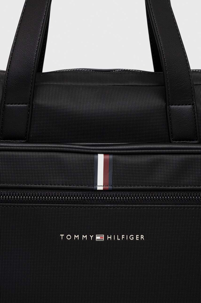 Tommy Hilfiger Torba za prenosnik črna barva - Pepit.si