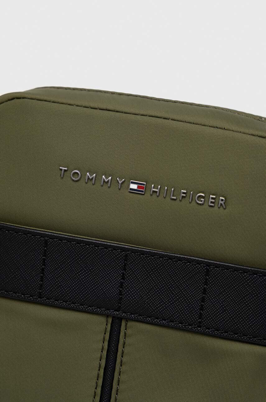 Tommy Hilfiger Torbica za okoli pasu zelena barva - Pepit.si