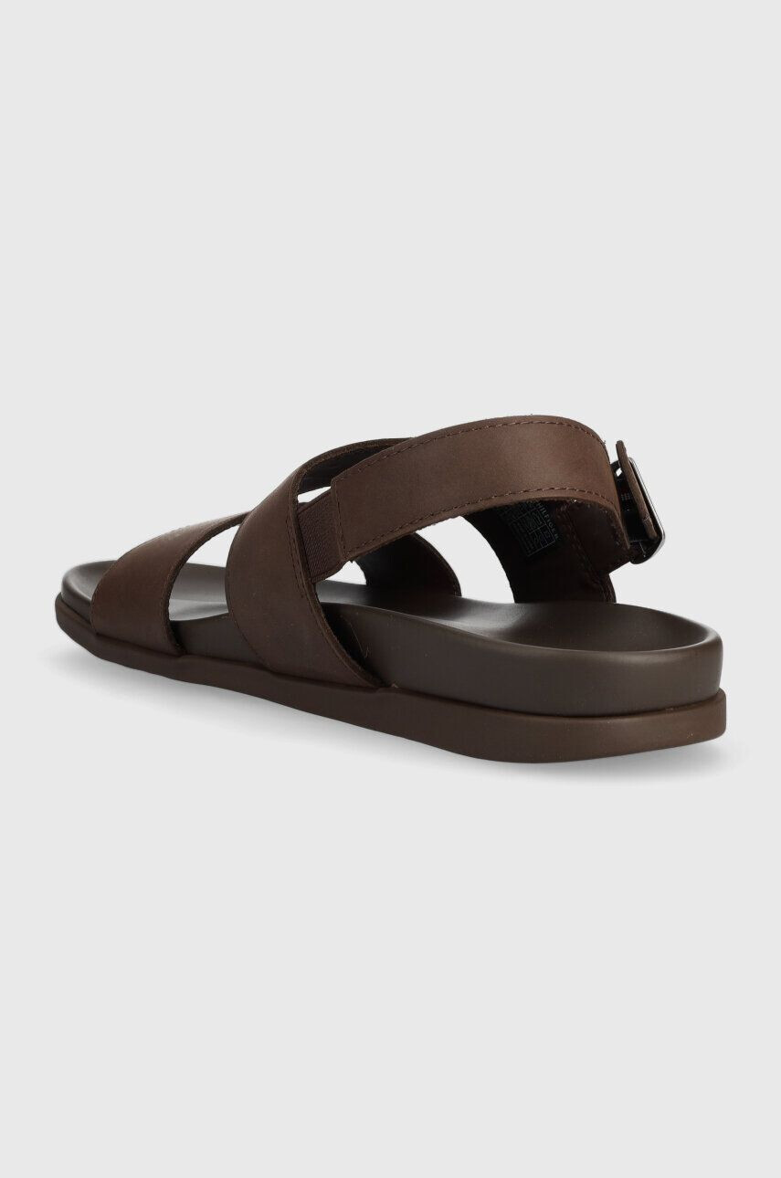 Tommy Hilfiger Usnjeni sandali HILFIGER PREMIUM LEATHER SANDAL - Pepit.si