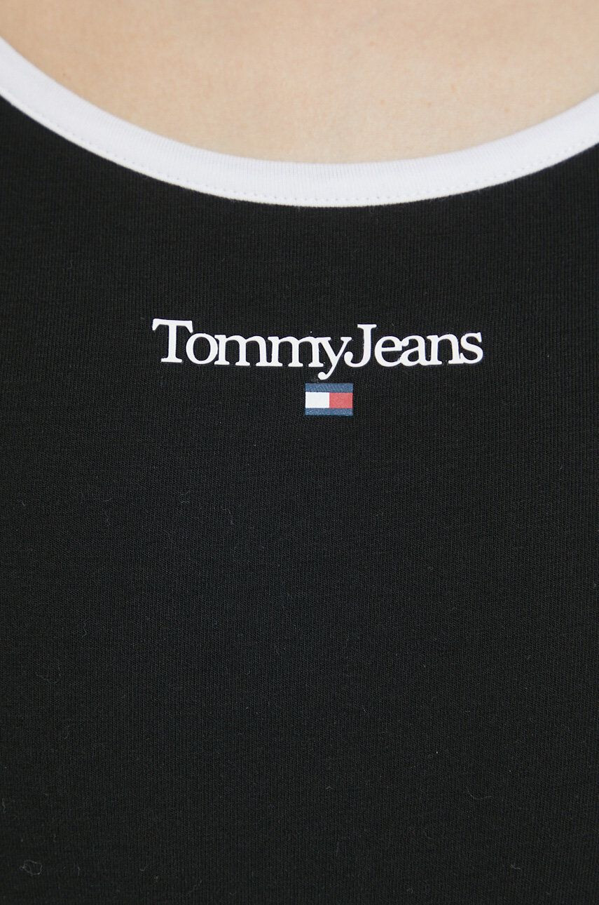 Tommy Jeans Body ženski črna barva - Pepit.si