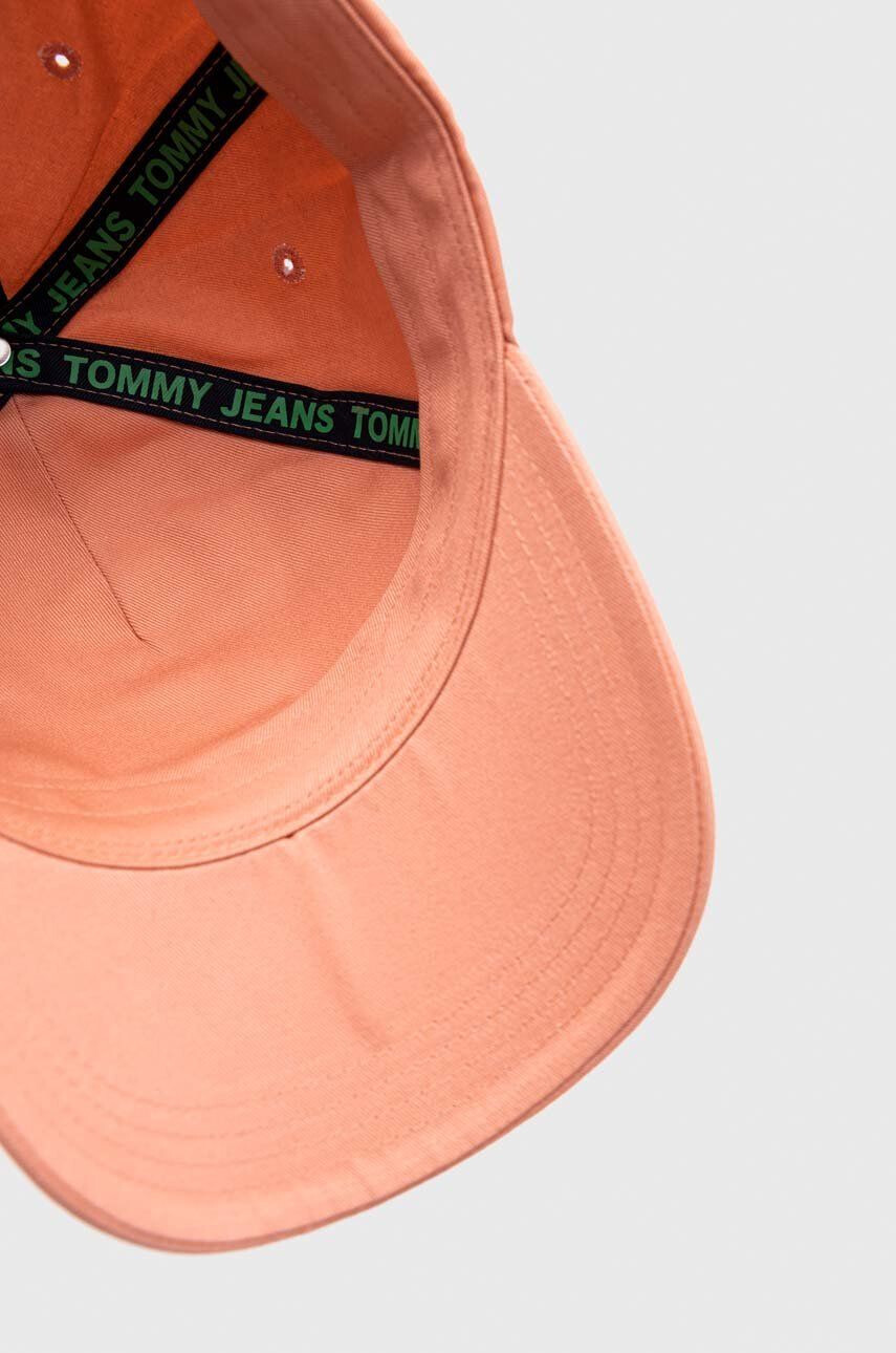 Tommy Jeans Bombažna bejzbolska kapa roza barva - Pepit.si