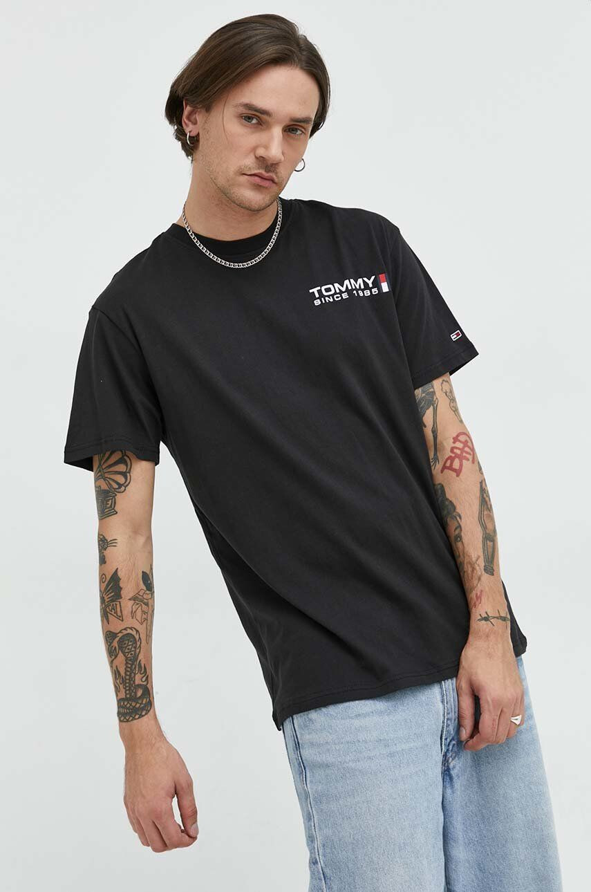 Tommy Jeans Bombažna kratka majica - Pepit.si