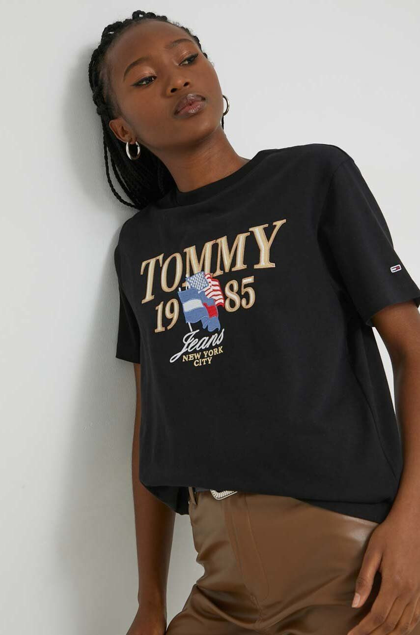 Tommy Jeans Bombažna kratka majica - Pepit.si