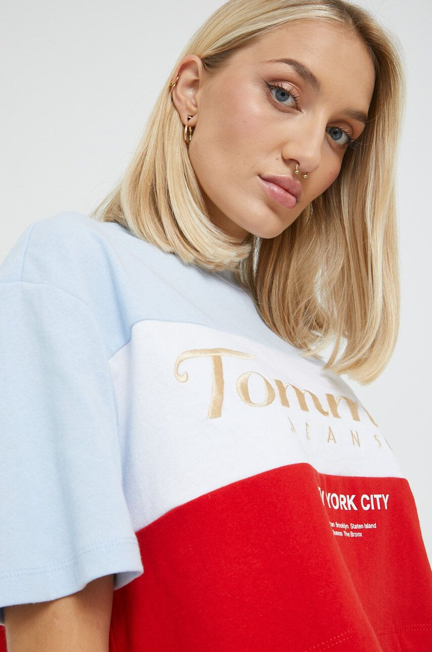 Tommy Jeans Bombažna kratka majica - Pepit.si