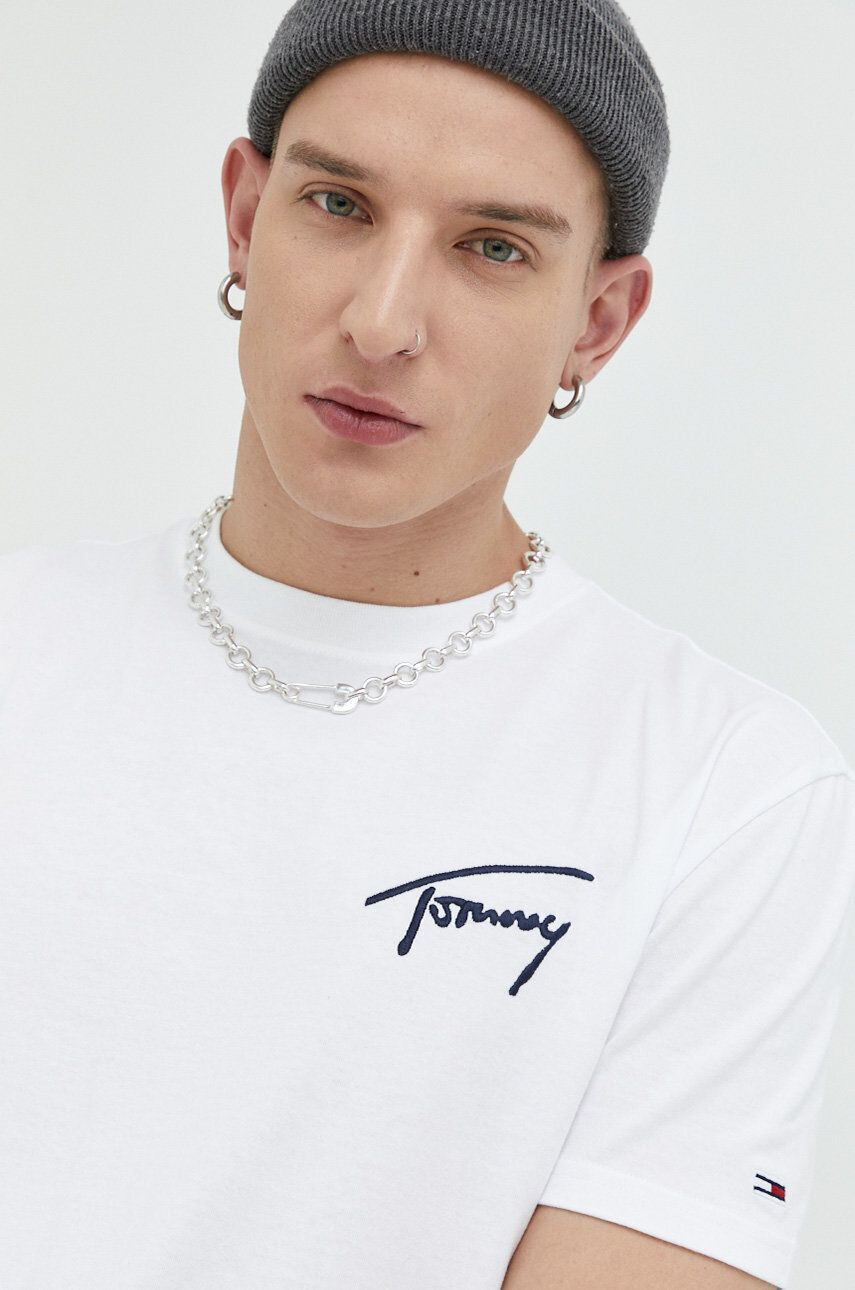 Tommy Jeans Bombažna kratka majica - Pepit.si