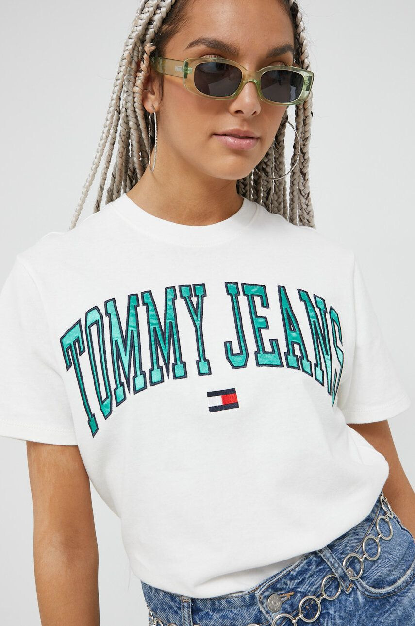 Tommy Jeans Bombažna kratka majica - Pepit.si