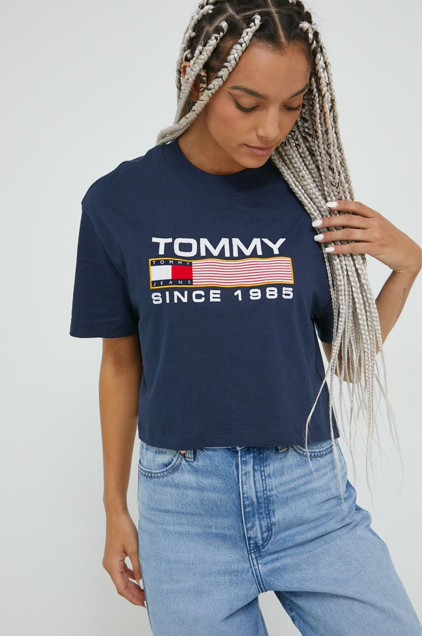 Tommy Jeans Bombažna kratka majica - Pepit.si