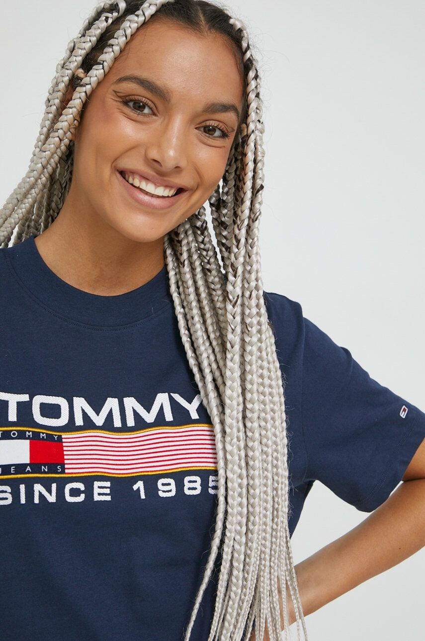 Tommy Jeans Bombažna kratka majica - Pepit.si