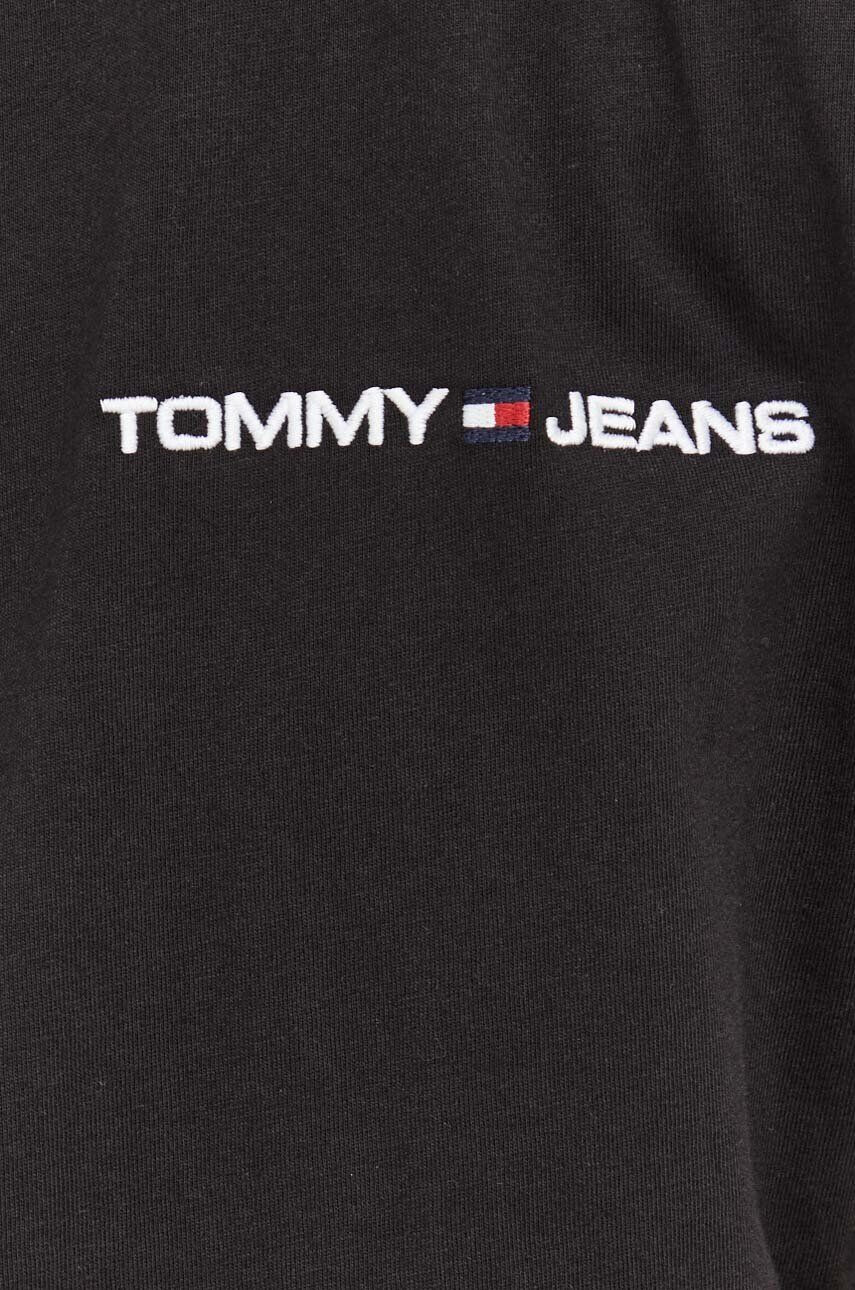 Tommy Jeans Bombažna kratka majica bež barva - Pepit.si