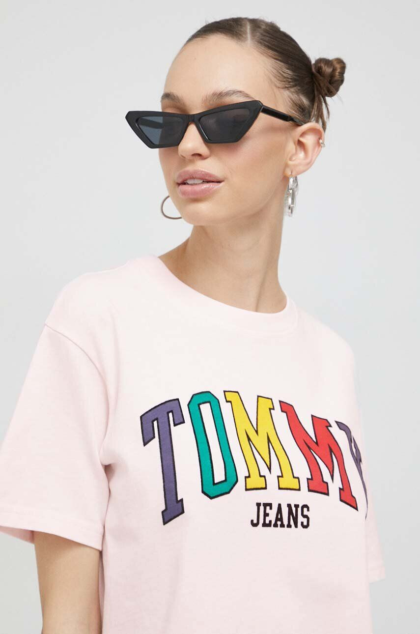 Tommy Jeans Bombažna kratka majica - Pepit.si