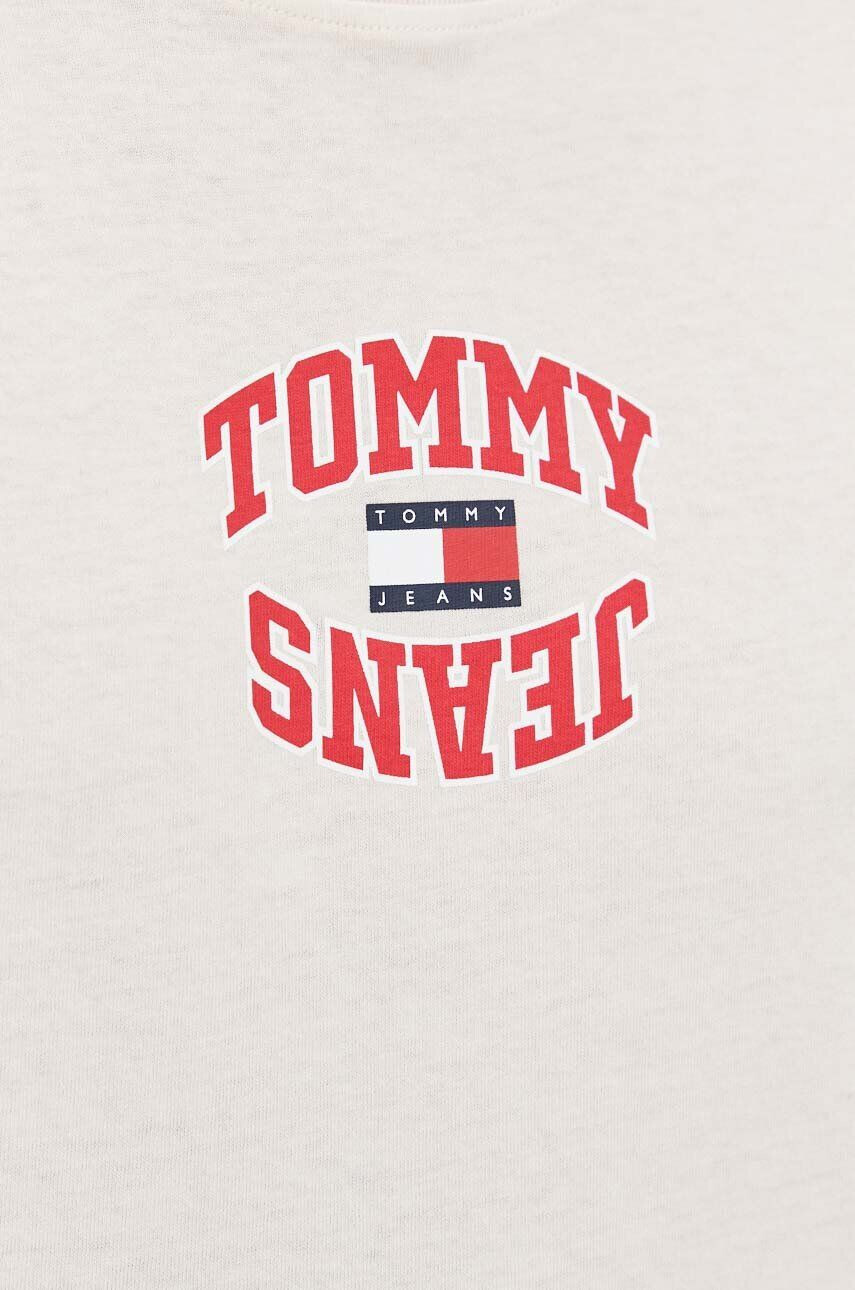 Tommy Jeans Bombažna kratka majica roza barva - Pepit.si