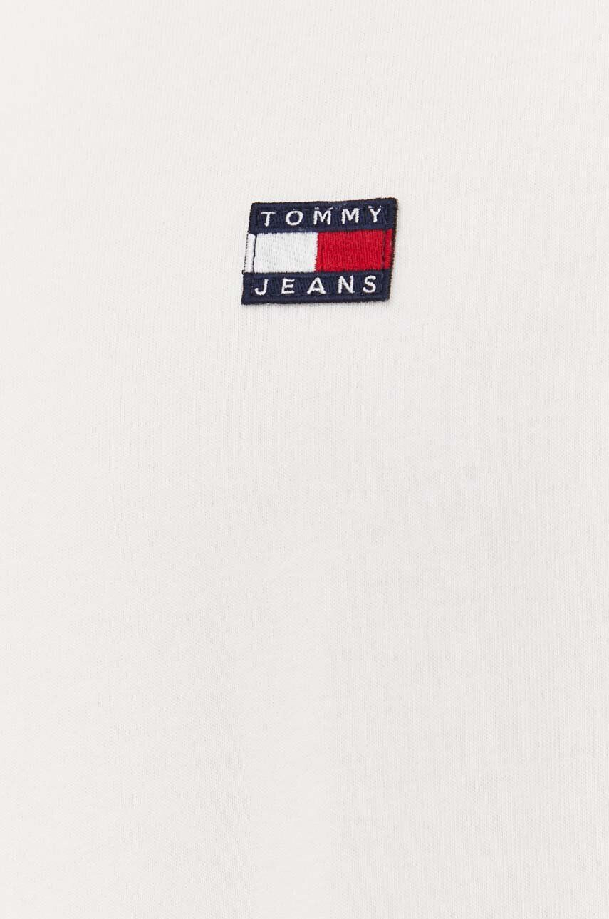 Tommy Jeans Bombažna kratka majica črna barva - Pepit.si