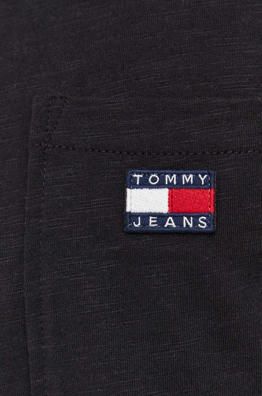 Tommy Jeans Bombažna kratka majica bela barva - Pepit.si