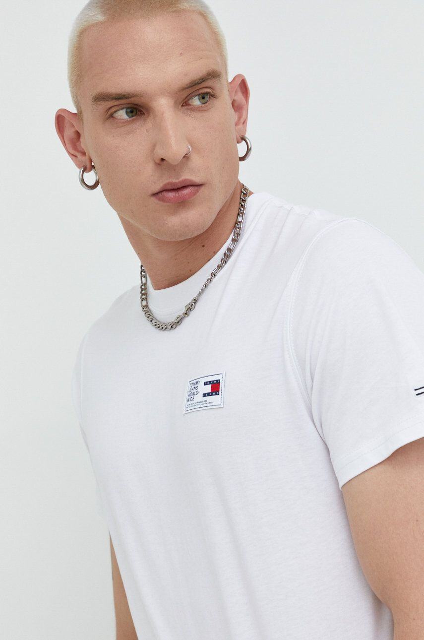 Tommy Jeans Bombažna kratka majica - Pepit.si