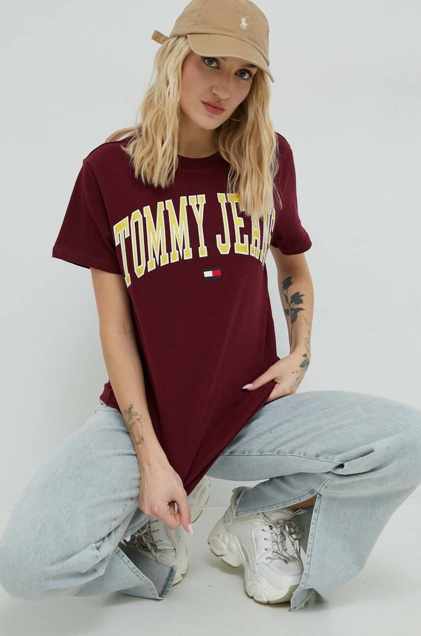 Tommy Jeans Bombažna kratka majica - Pepit.si