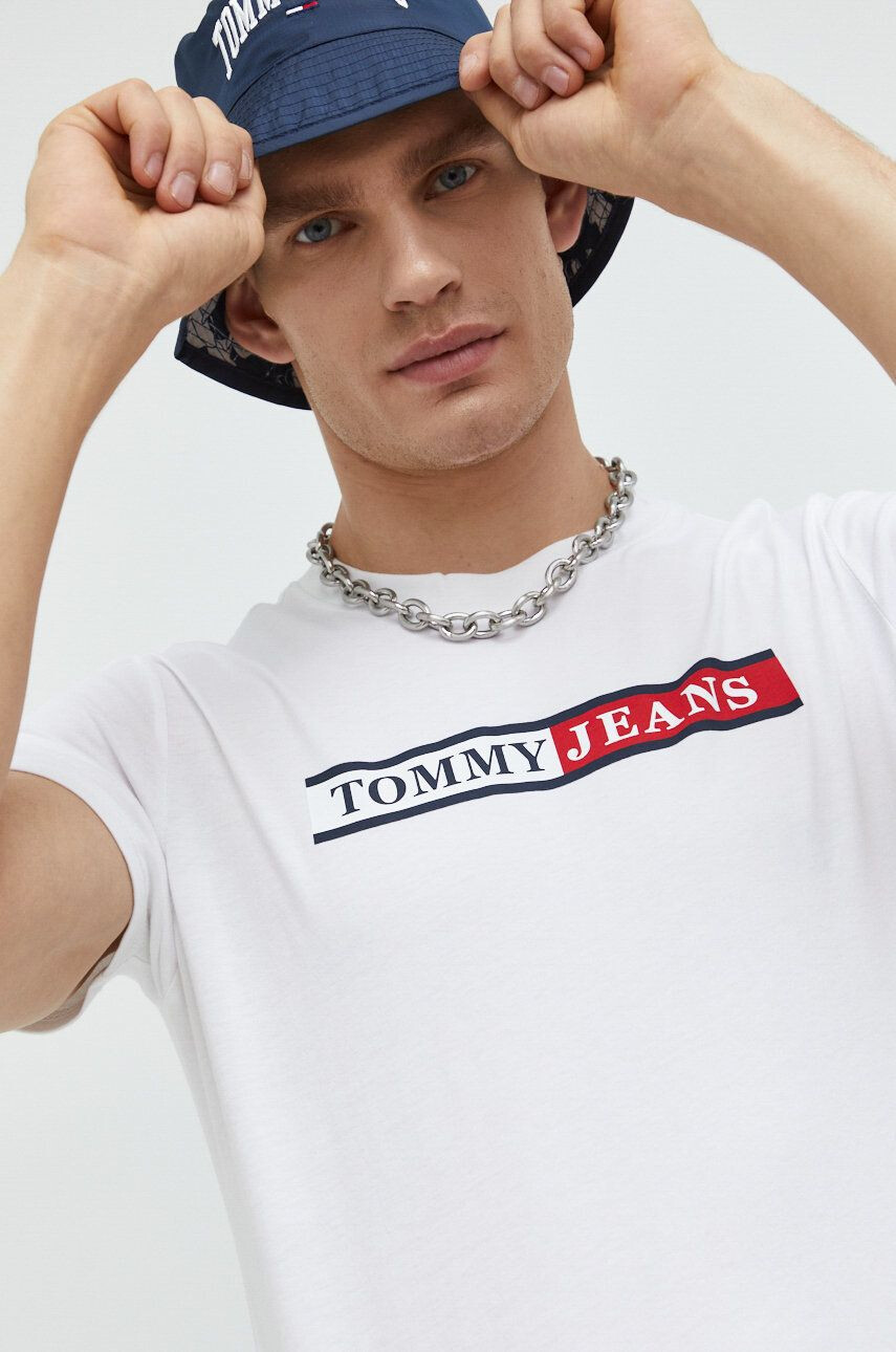 Tommy Jeans Bombažna kratka majica - Pepit.si