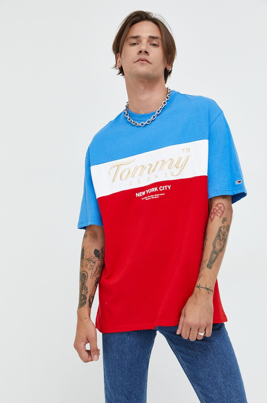 Tommy Jeans Bombažna kratka majica - Pepit.si