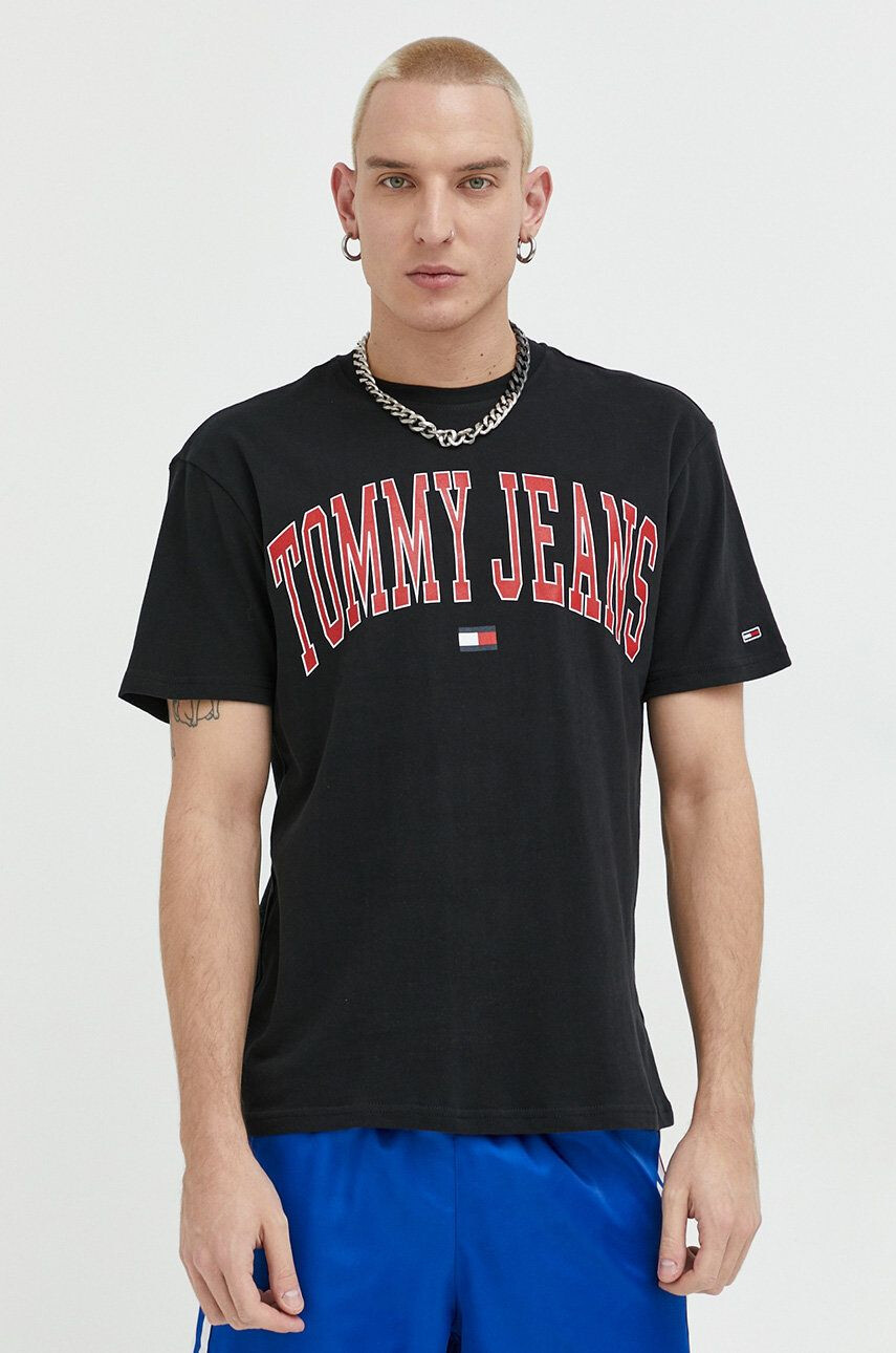 Tommy Jeans Bombažna kratka majica - Pepit.si