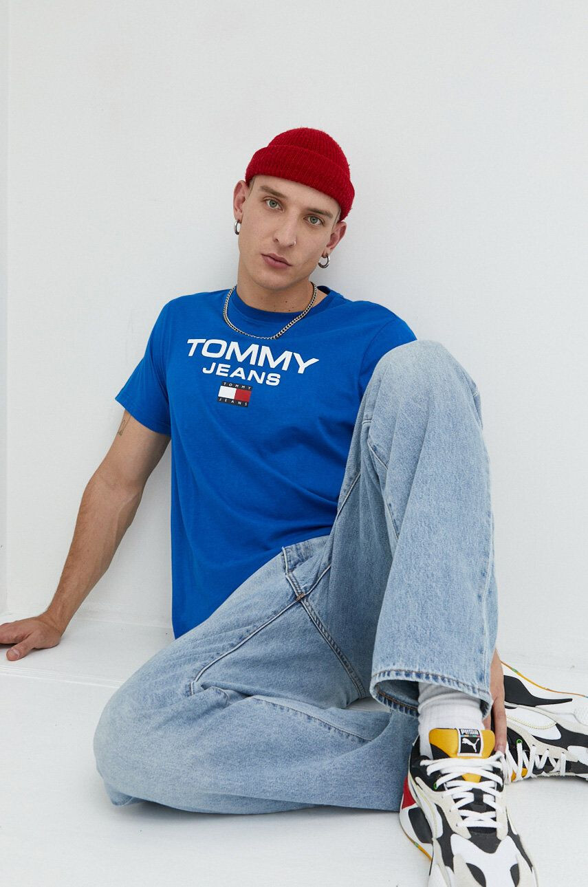 Tommy Jeans Bombažna kratka majica - Pepit.si