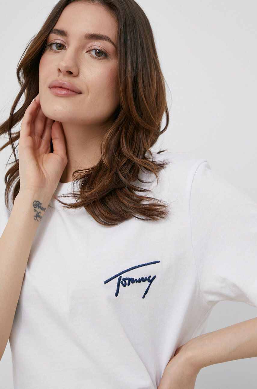 Tommy Jeans bombažna majica - Pepit.si