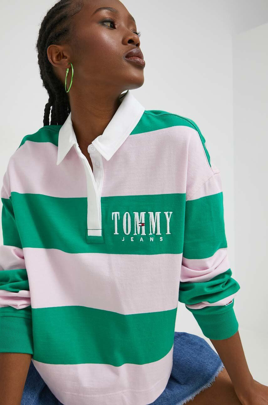 Tommy Jeans Bombažna majica z dolgimi rokavi - Pepit.si