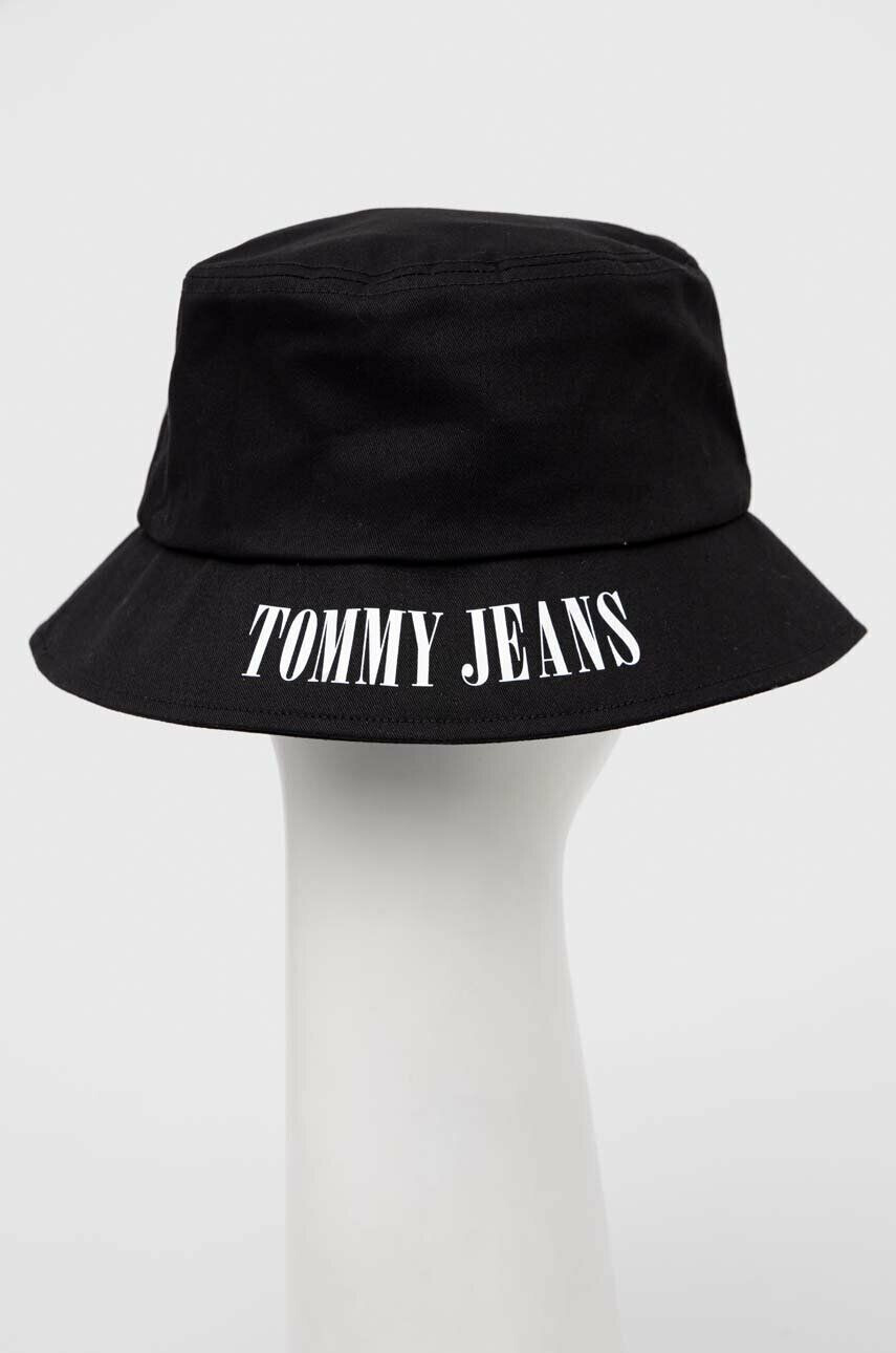 Tommy Jeans Bombažni klobuk roza barva - Pepit.si