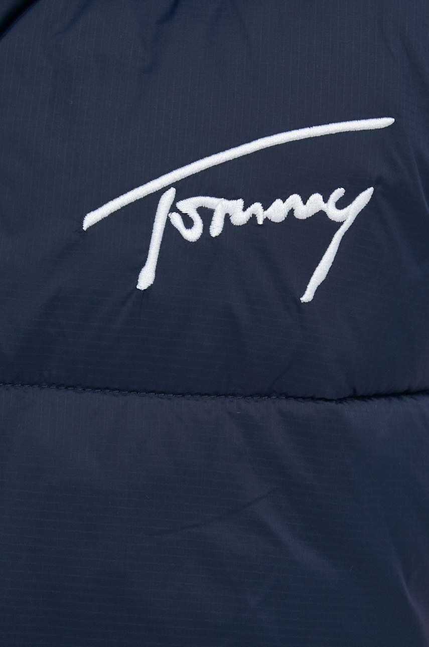 Tommy Jeans Brezrokavnik ženski mornarsko modra barva - Pepit.si